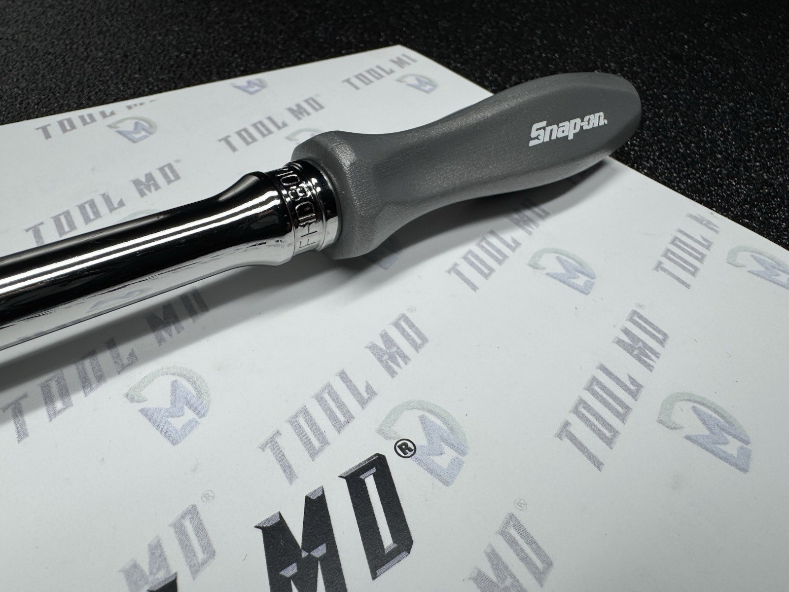 Snap-on Tools DARK TITANIUM 3/8″ Drive Hard Grip Multi-Position Ratchet FHD80MP