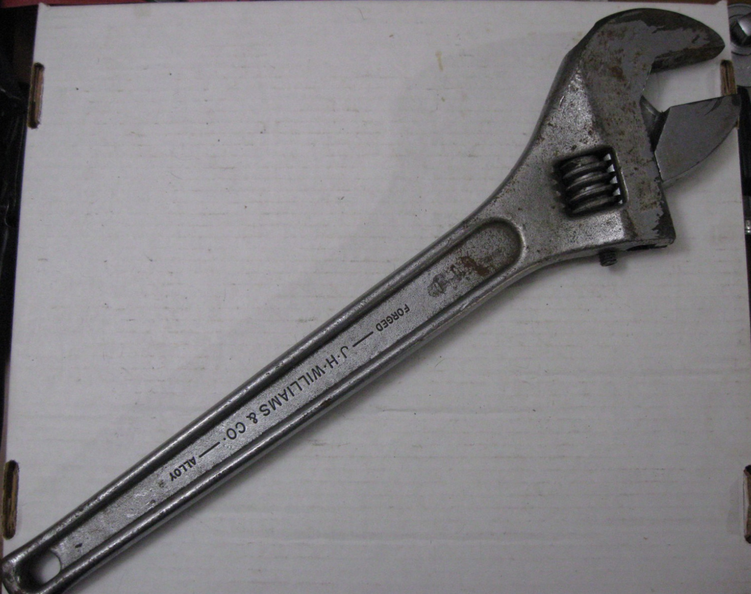 J.H. Williams and Co. 18in. Super Adjustable Wrench No.???