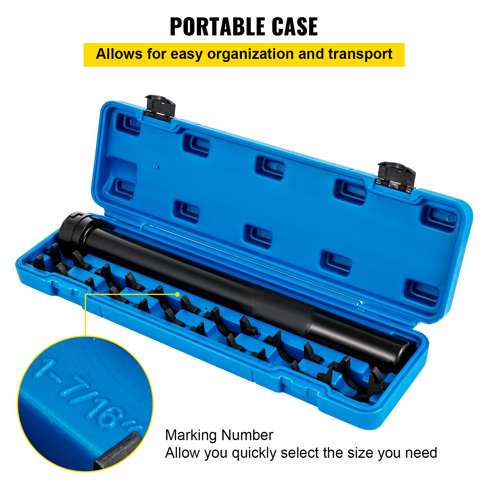 VEVOR 13pc Inner Tie Rod Removal Tool Kit with 12 SAE & Metric Crowfoot Adapters