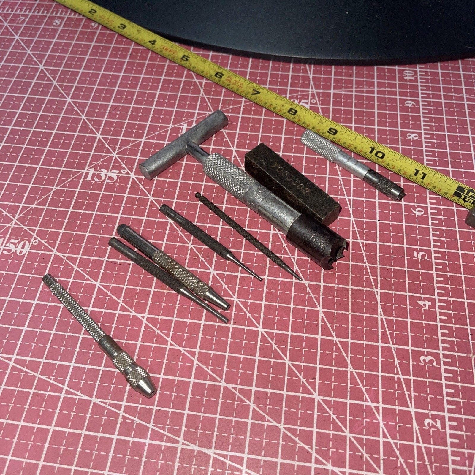 Machinist USA Micro Tool Lot Vintage Knurled MAYHEW General Textron Punch Screw
