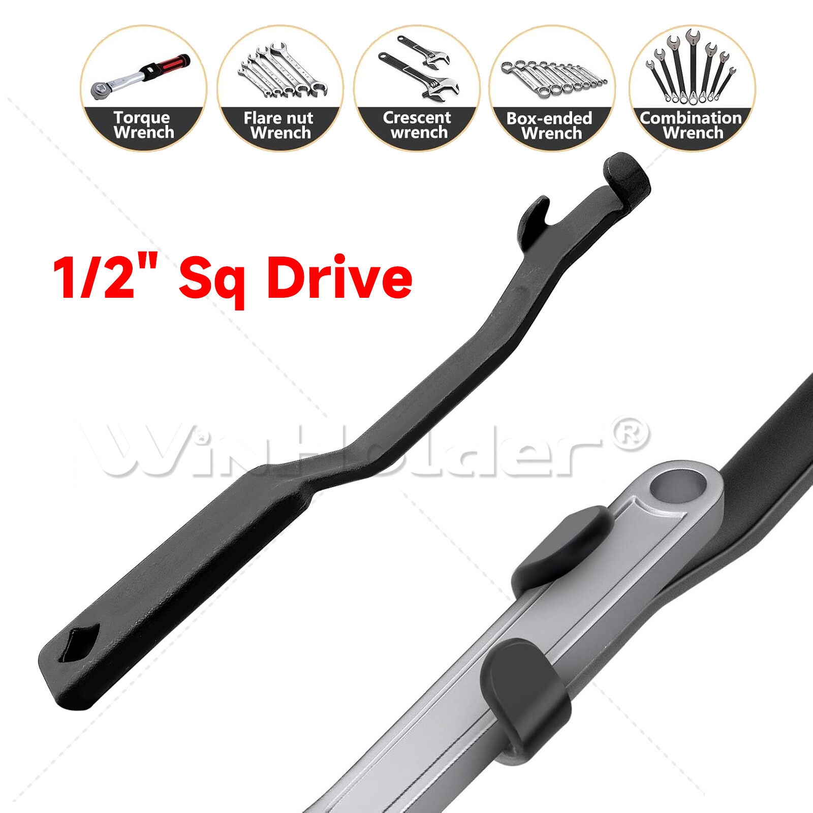 Wrench Extender & Wrench Extender Tool Bar 1/2″ Square Drive Wrench Extension