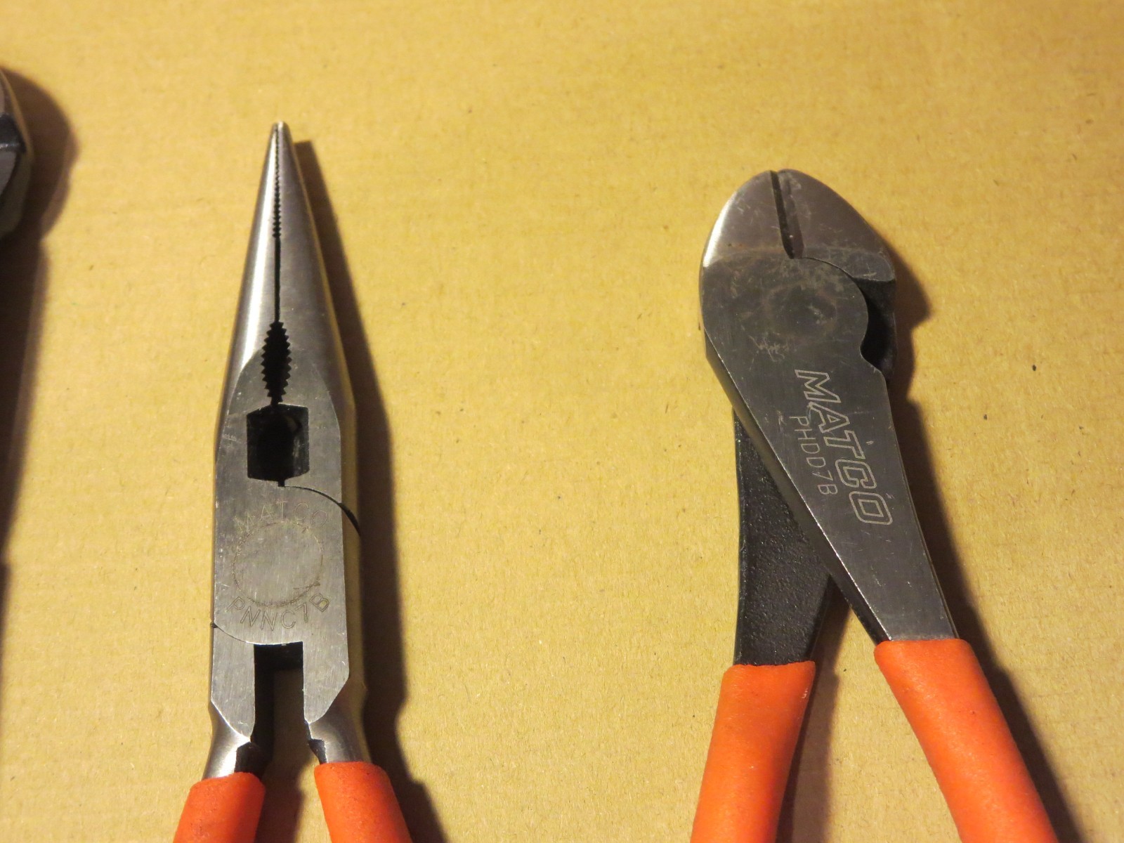 Matco SPU4M 4Pc. universal Pliers Set Orange Used