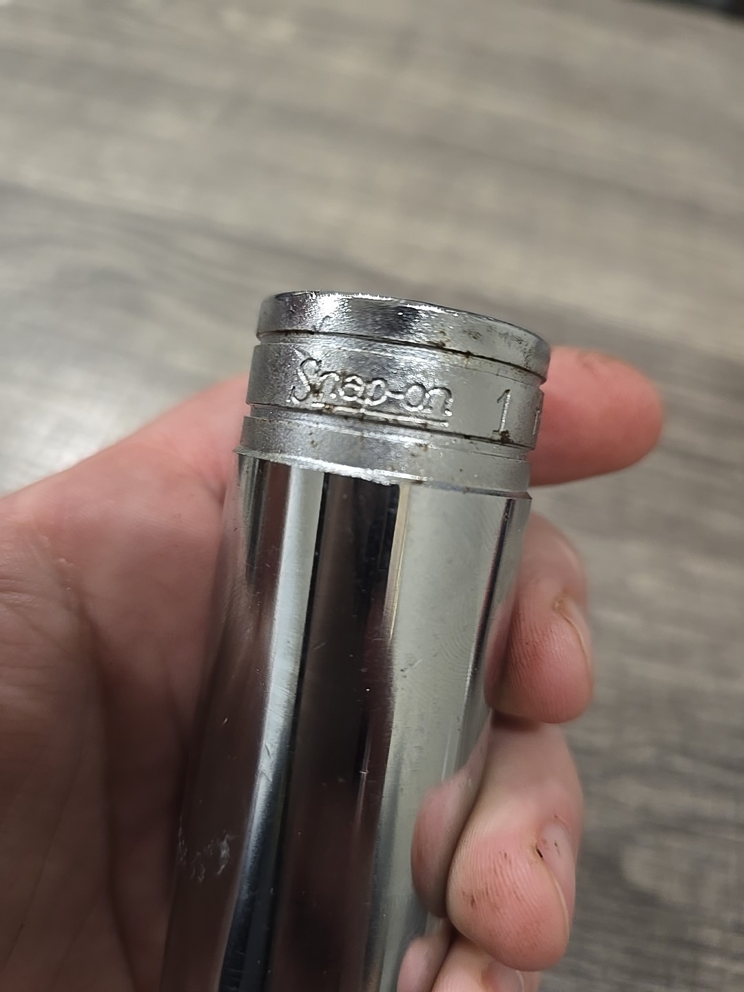 Snap On 1” Deep 1/2” Drive Socket 6 Point Chrome TS321 USA