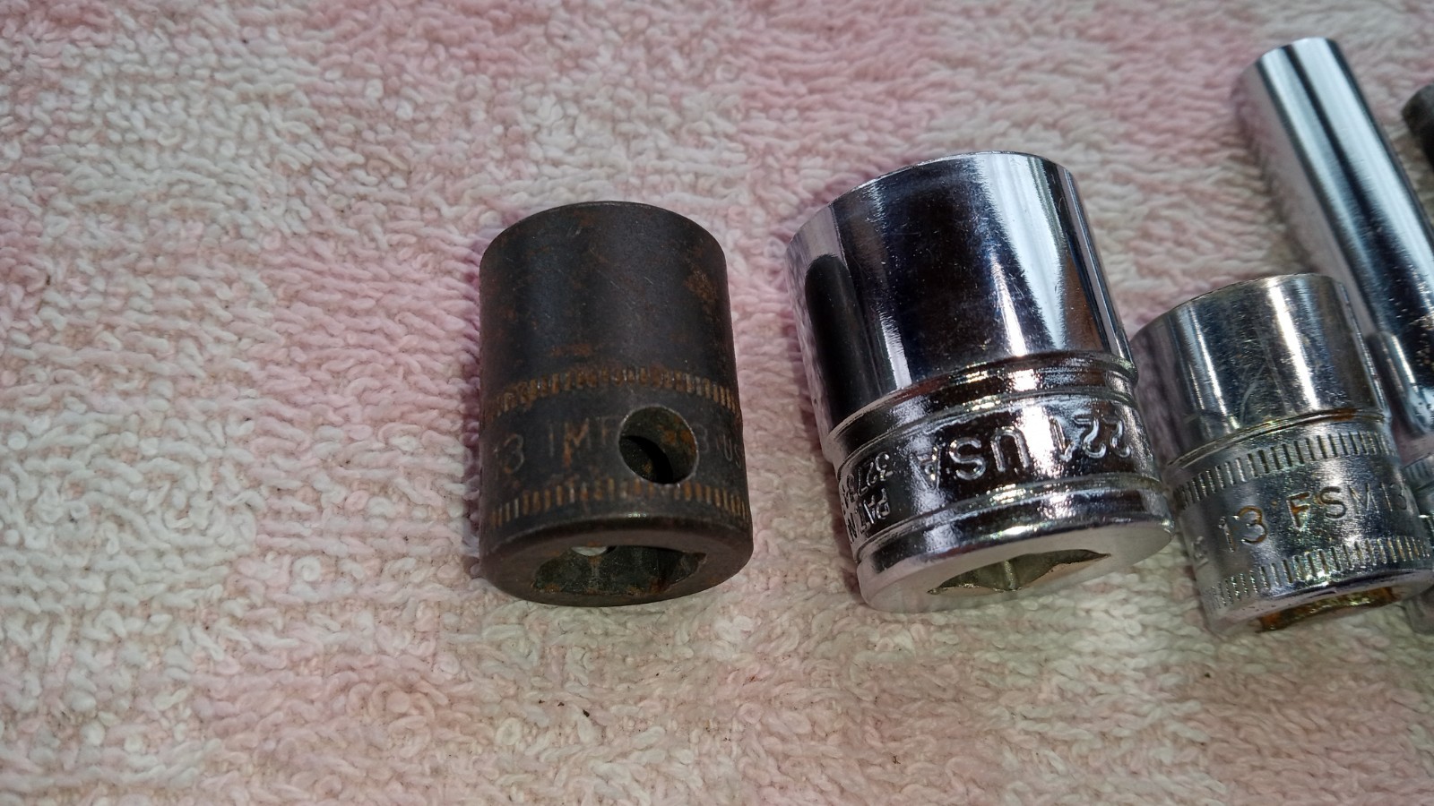 SNAP-ON 3/8dr SOCKETS GOOD TO EXC COND RANDOM SEE DESC CHEAP gift tools snap usa