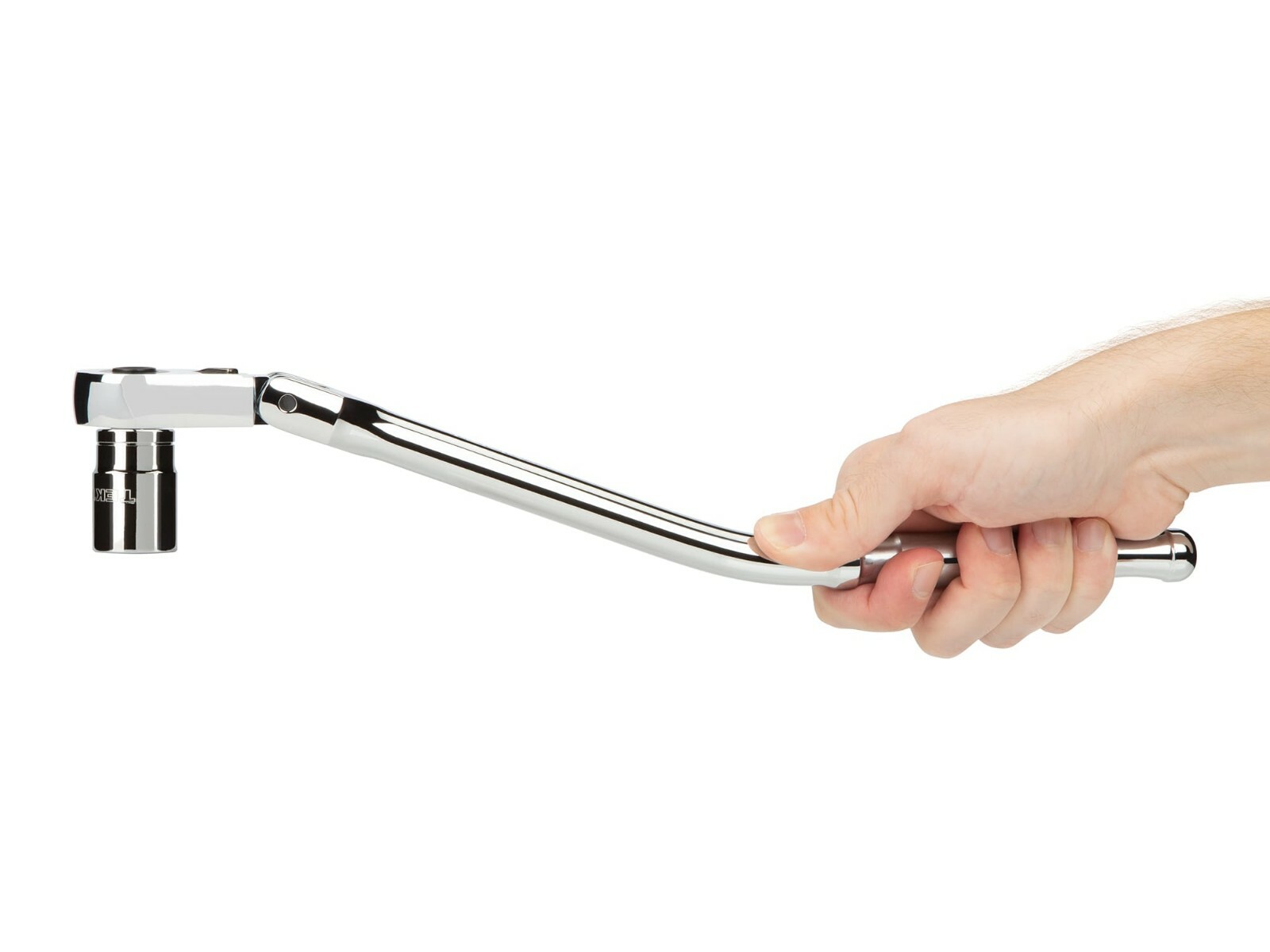 Tekton 1/2-Inch Drive 90 Tooth Flex Head Quick Release Bent Handle Ratchet