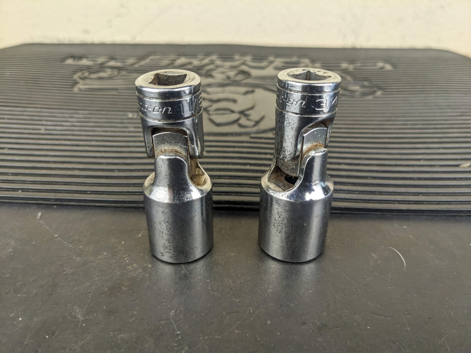 #bd209 Snap-on 3/8 Drive Deep Swivel Sockets SAE 3/4″ 11/16″ FSU22 FSU24