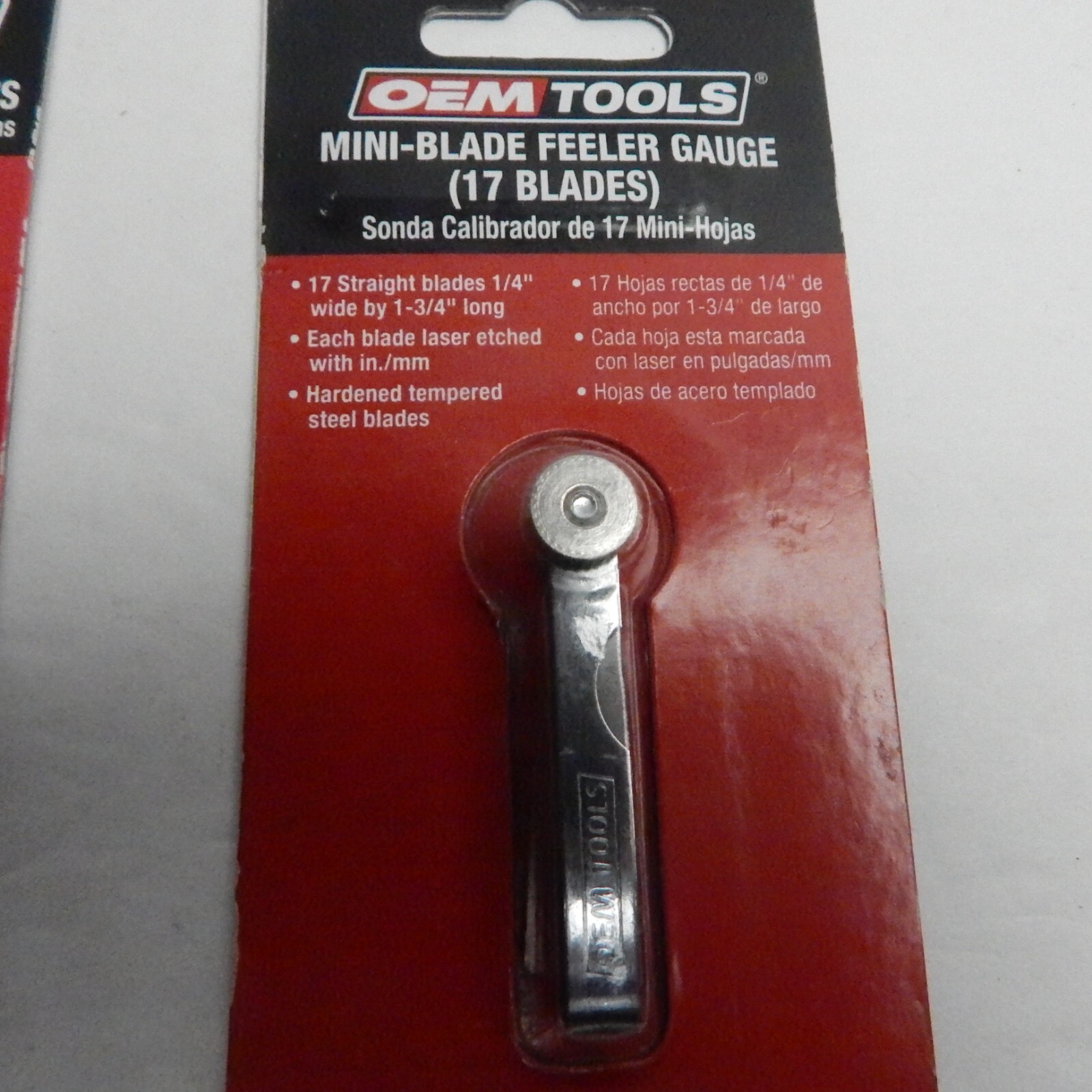 3pcs OEMTOOLS New Feeler Gauges, Spark Plug Gap, Tune Up Gauge 3 Pcs Total