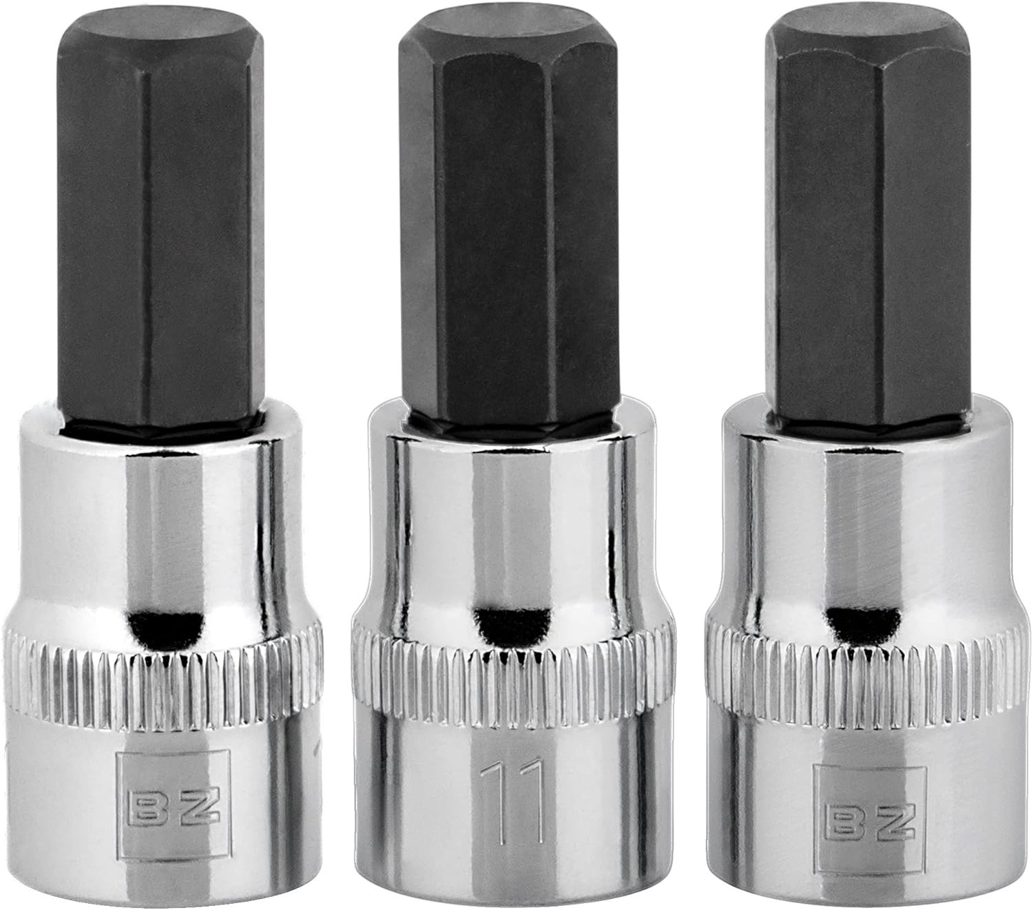 BRAZEN 11Mm Hex Bit Socket/Allen Driver Three Pack (3/8″ Drive, Short)