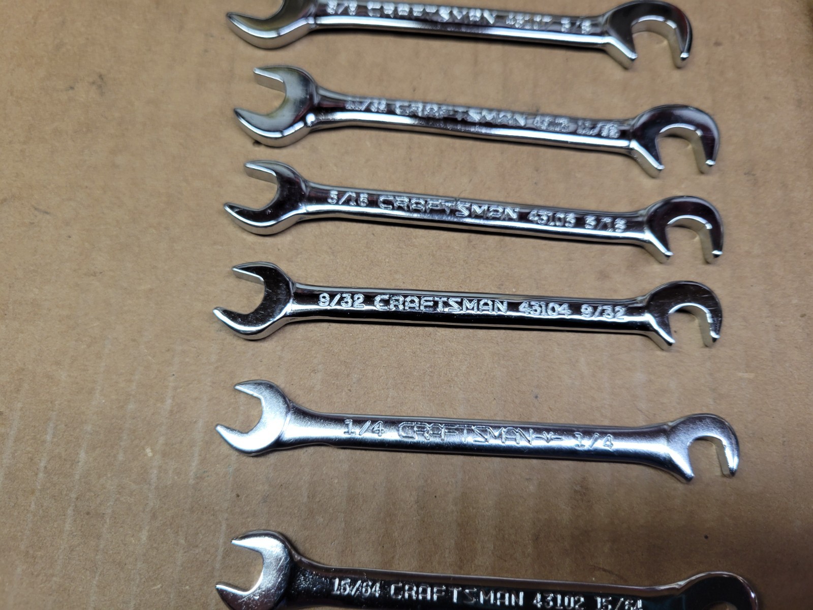 Craftsman USA 8-Piece Open End Ignition Wrench Set with Pouch No 4306