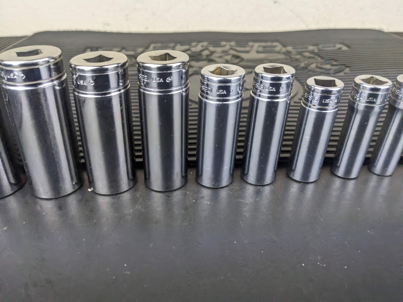 #bg228 Snap on Tools 211SFSY 3/8″ Drive Deep Chrome Socket Set Socket Set