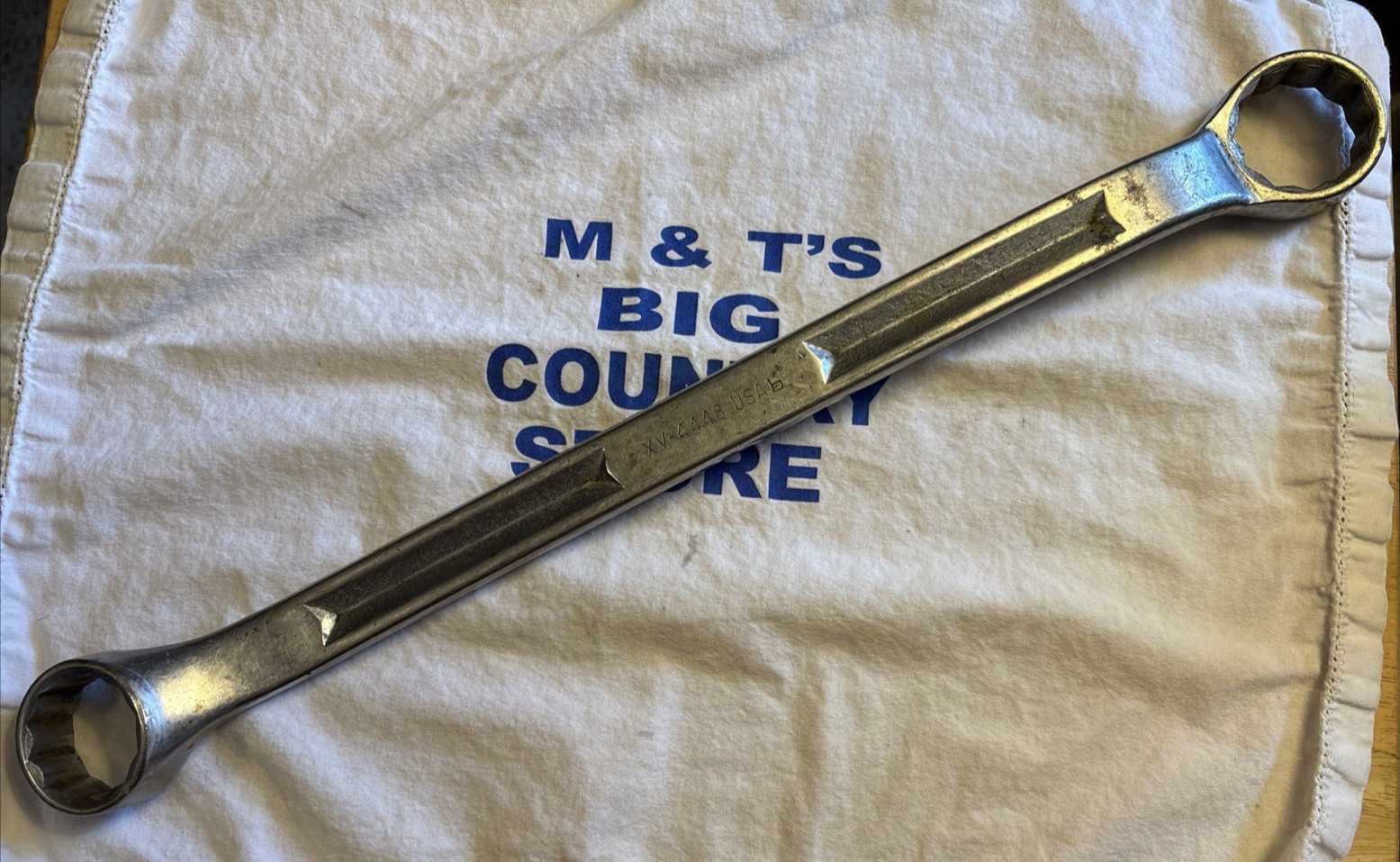 1966 Snap-on USA 1-3/8″ x 1-1/2″ Double Box End 12pt Extra Long Wrench XV-4448