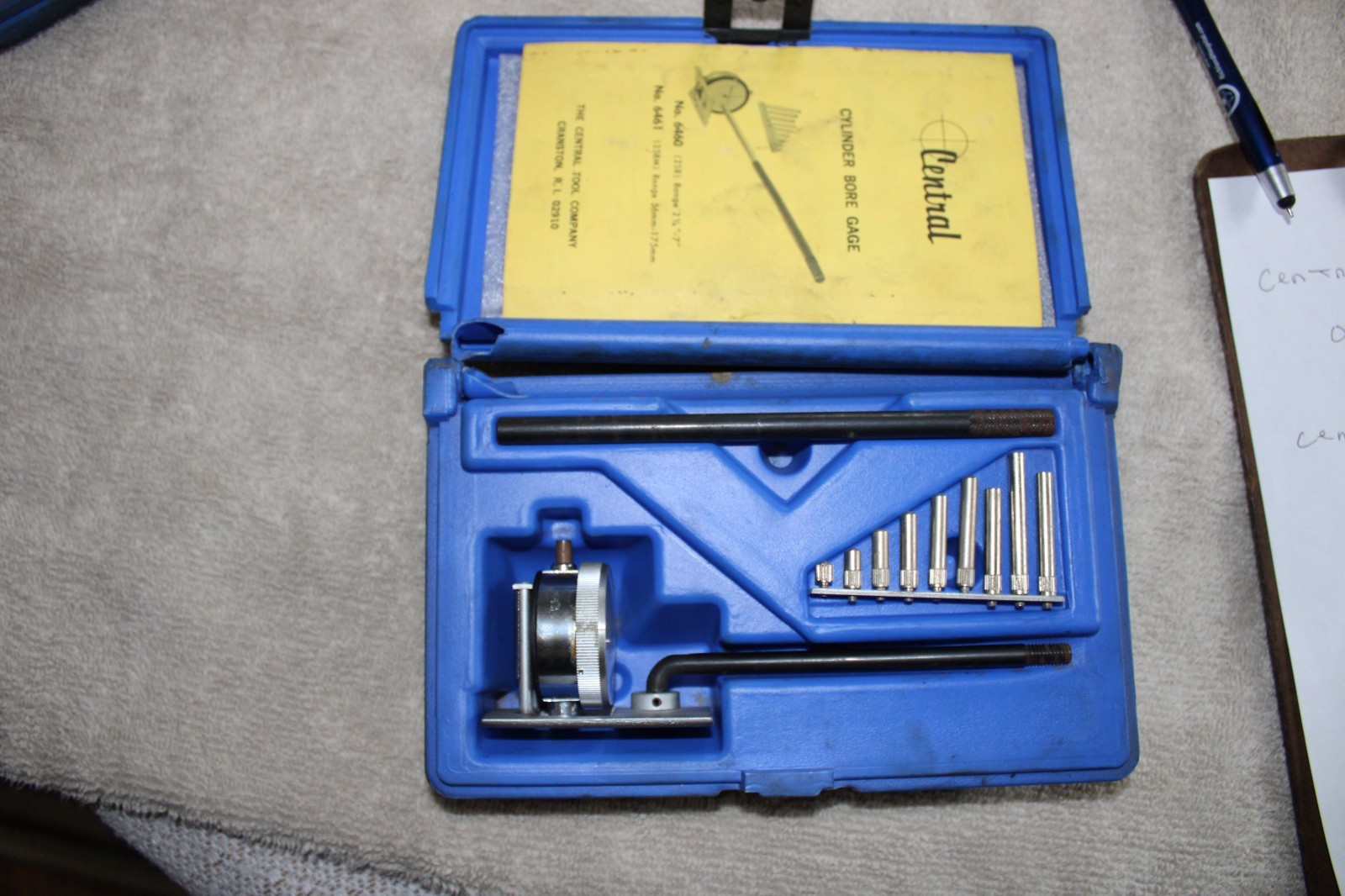Central Bore Gauge #6460 range 2 1/2 thru 7″