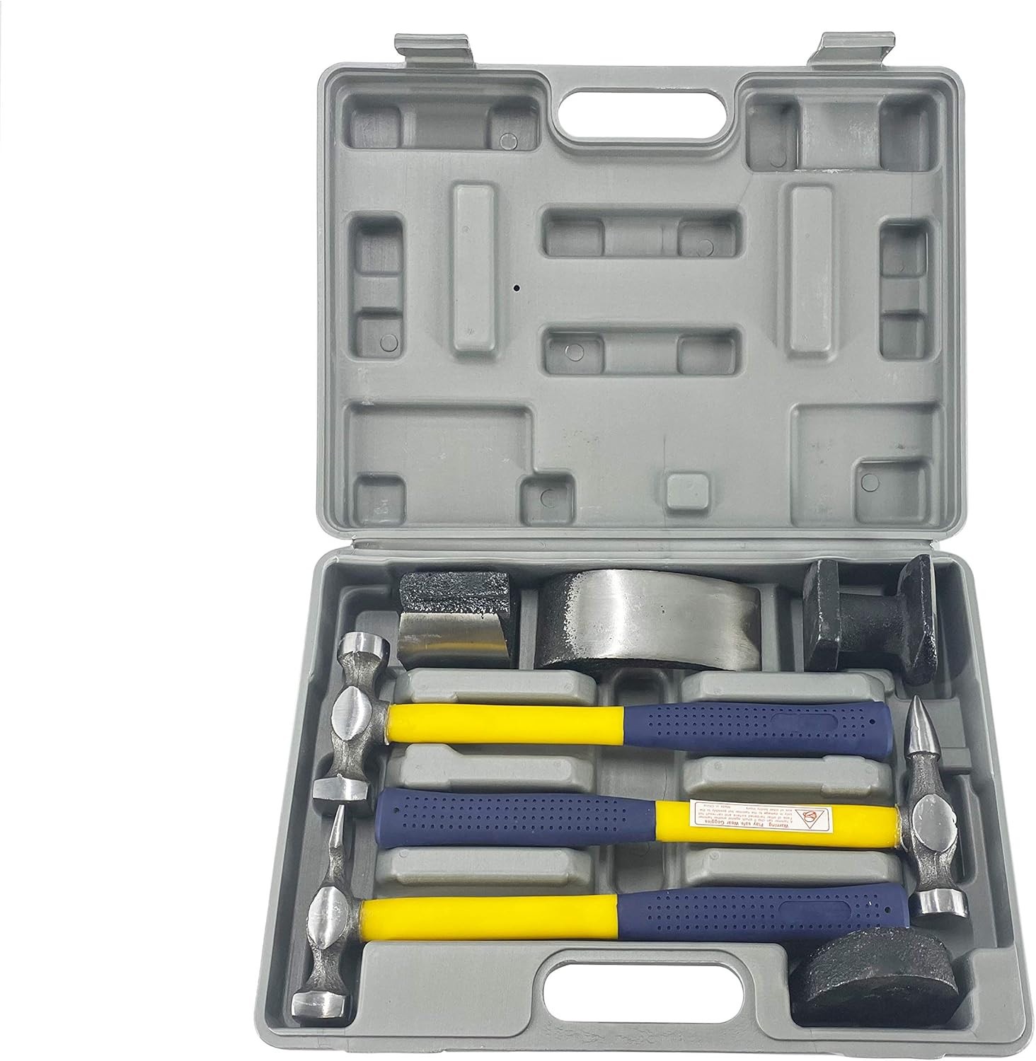 7 PC Auto Body Fender Repair Tool Hammer & Dolly Set