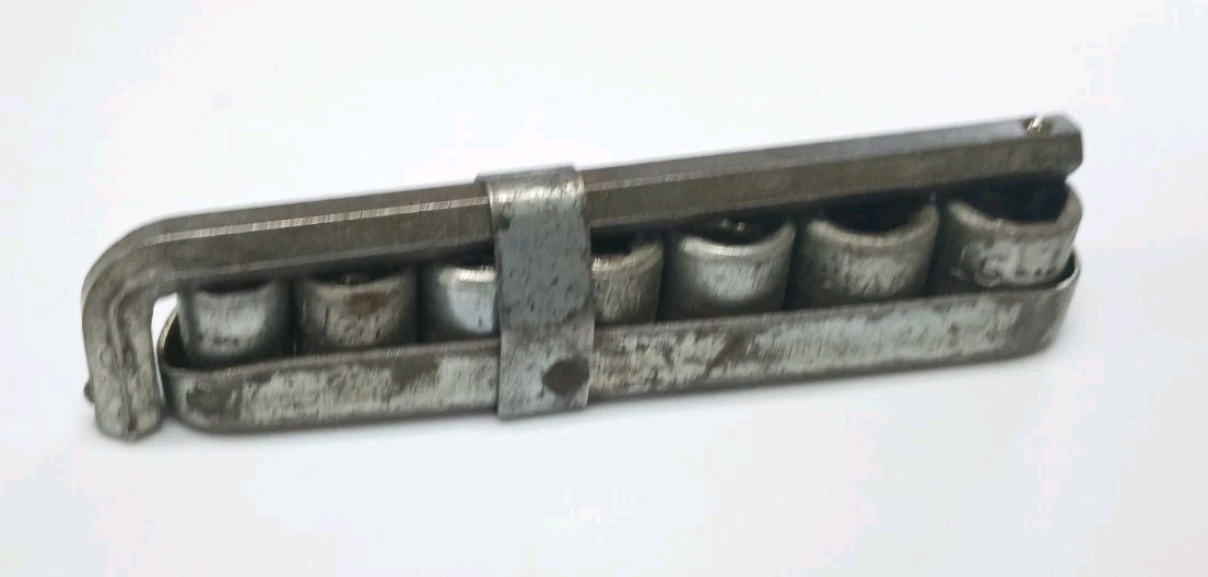 Vintage Westline HR 2911 8 Pc Socket Set Tool with Case and Handle 1/4″ To 7/16″