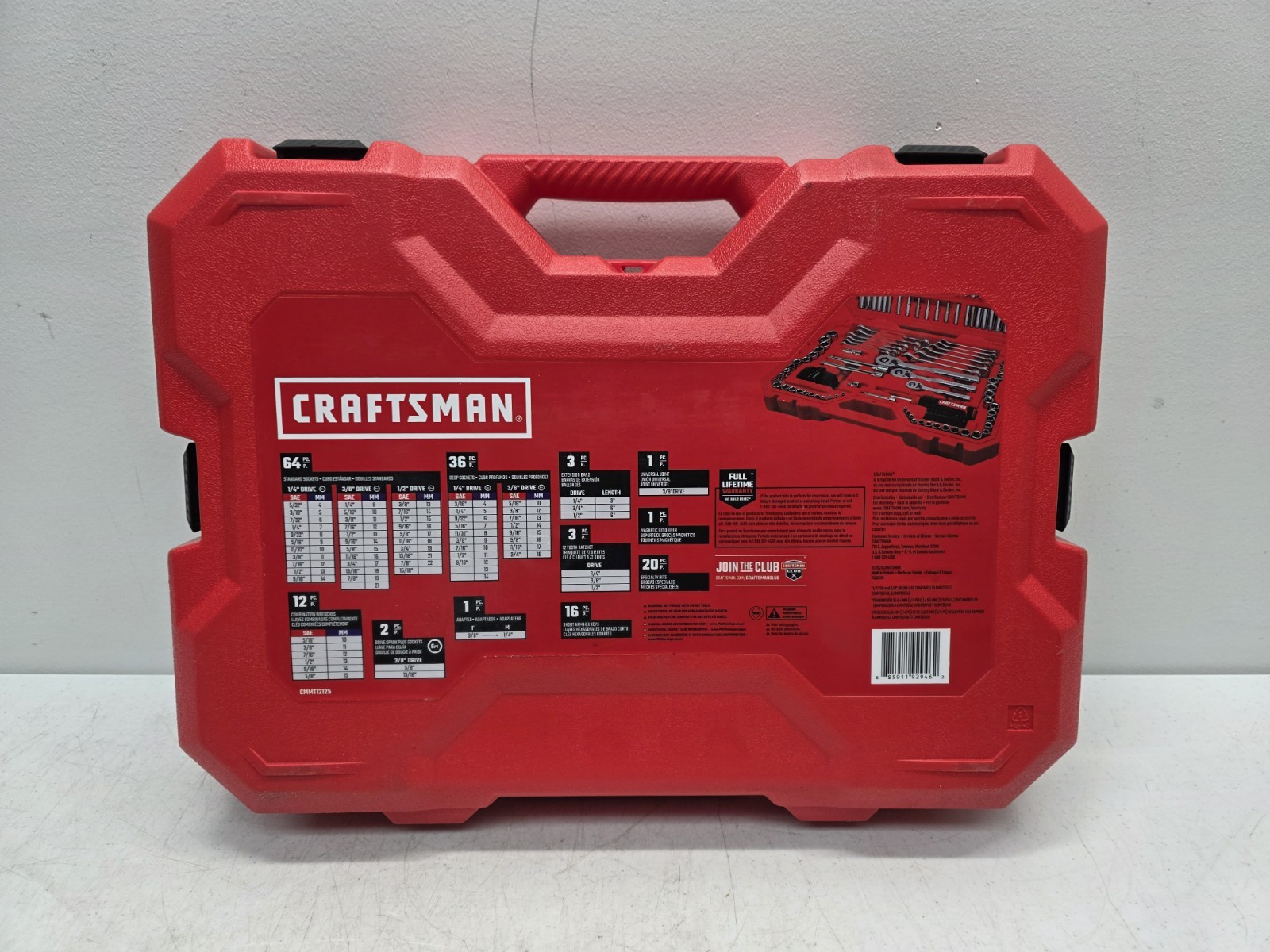 Craftsman Tools CMMT12125, 159 Piece Mechanics Tool Set SAE & Metric