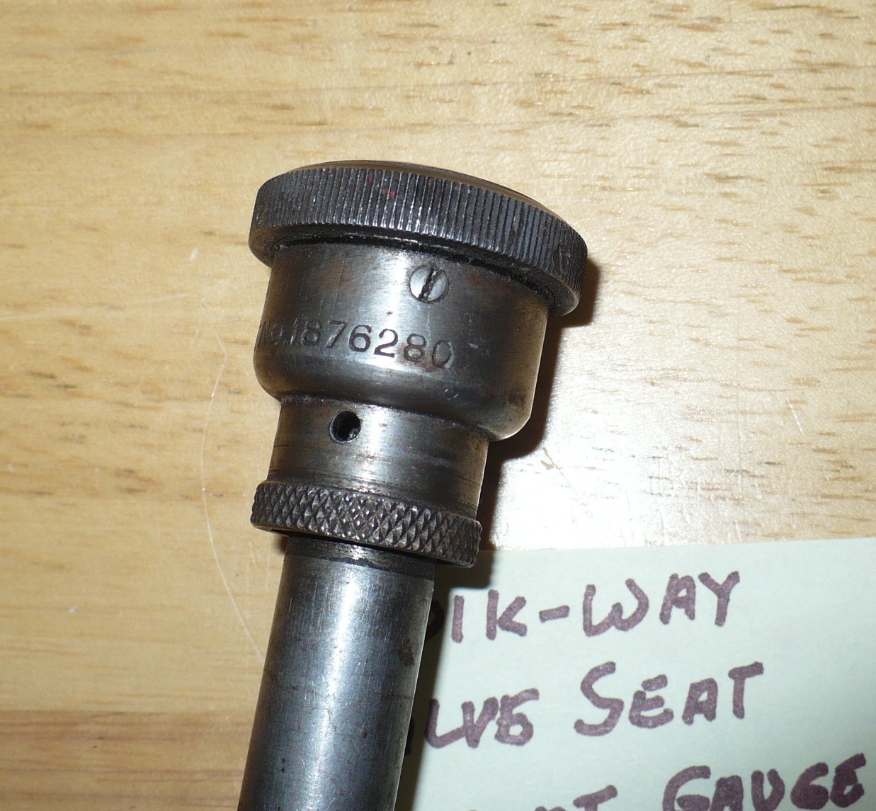Vintage Kwik-Way Valve Seat Run Out Gauge Dial Indicator for .437 pilots 1/1000