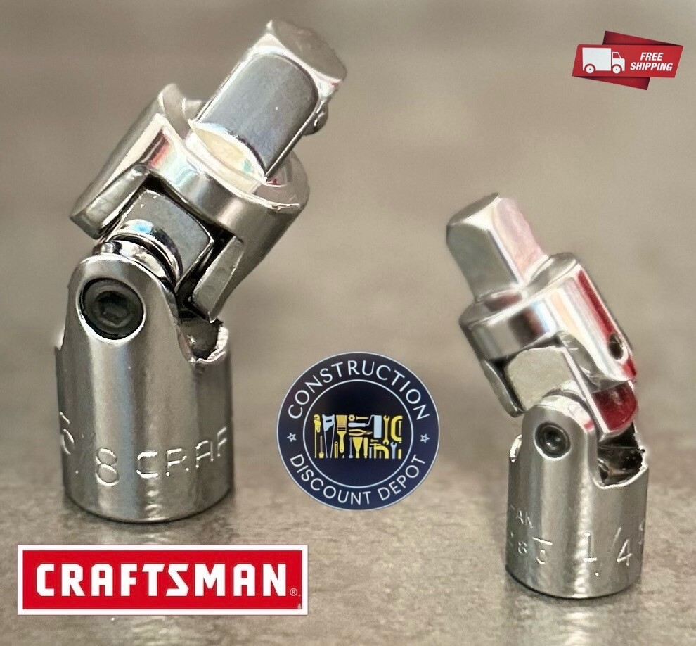 New Craftsman 1/4″ 3/8″ Drive Universal Swivel Set CMMT99291 CMMT99216