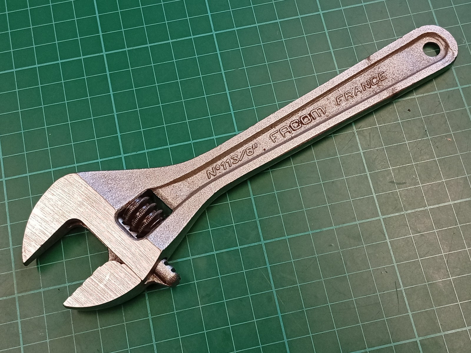 Vintage Facom Vanachrome No113/8″ 8″ Adjustable Spanner, Made In France