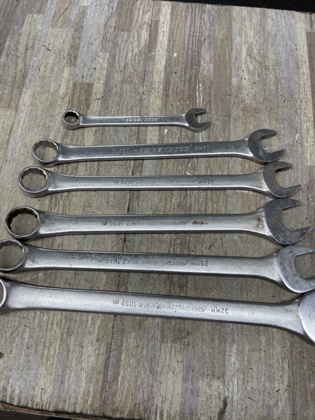 6PCS 32-17 MM Metric Combination Wrench proamerica 12 pt10-32-30-29-27-26-17