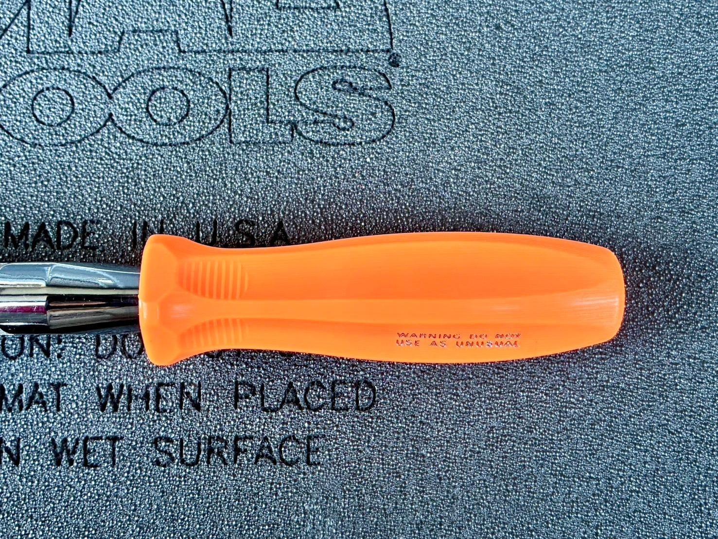 Rare Mac Tools 3/8dr Flex Ratchet XR1390AFPA ORANGE