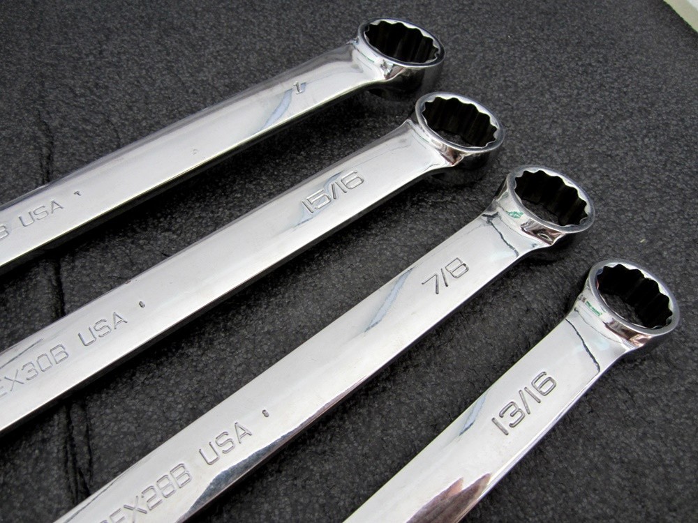 Snap-on 13/16″ 7/8″ 15/16″ 1″ SAE Combination Wrenches OEX USA