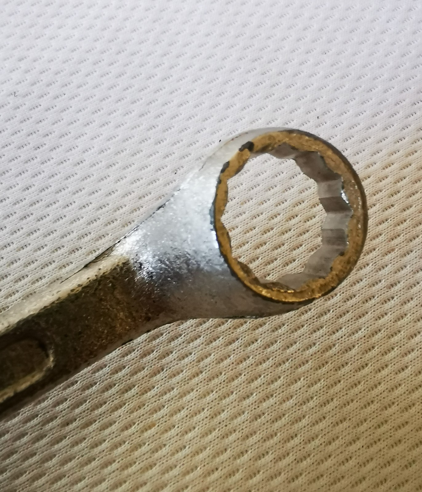 Drop Forged Steel 1/2AF – 9/16AF Offset Ring Spanner. CrVan Made In Germany.