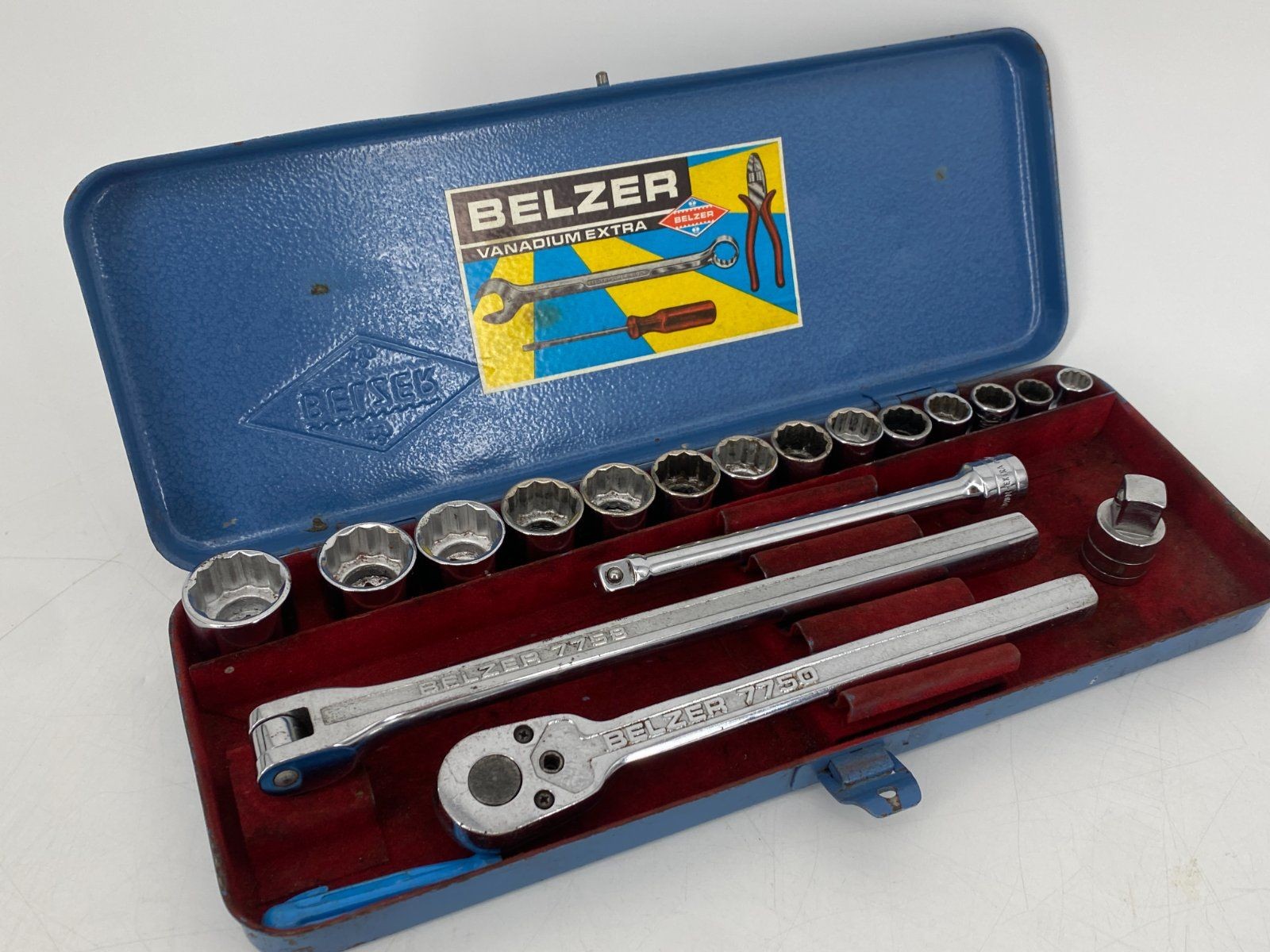 * BELZER RATCHET BOX 7750 9-22mm VINTAGE TOOL