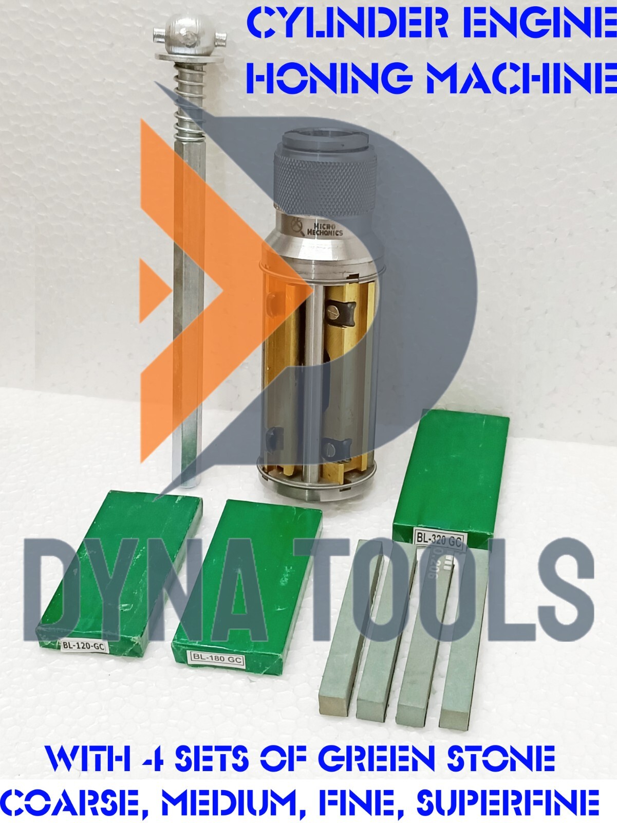 CYLINDER ENGINE HONE KIT + 4x SET GREEN HONING STONES All Sizes Available