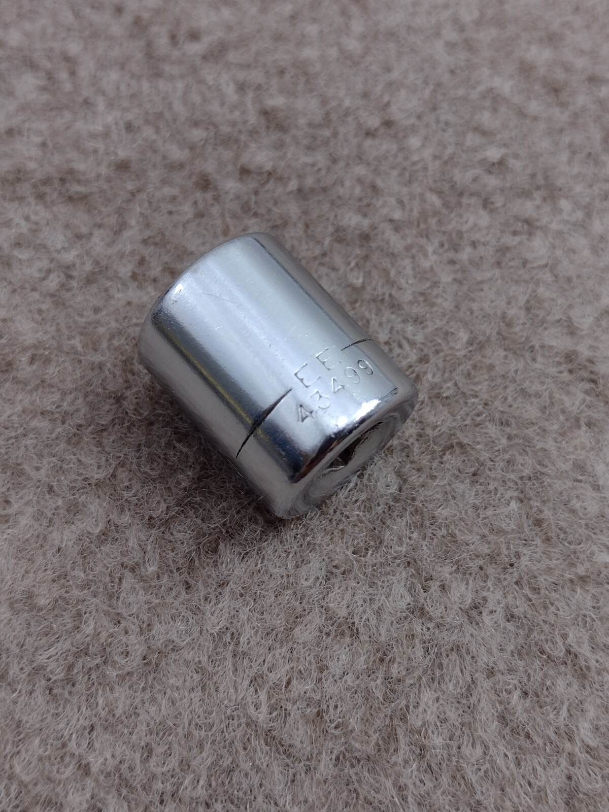 Vintage USA Craftsman 1/2″ Socket 1/4″ Drive 6pt Shallow Well 43499 -EE- Series