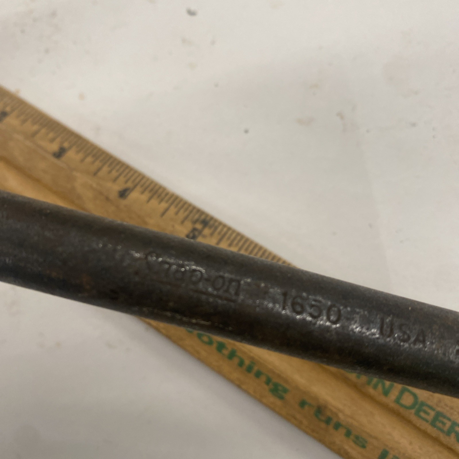 Snap-On Tools 1650 15.5″ Rolling Head Lady Foot Pry Bar Black USA READ, M0767