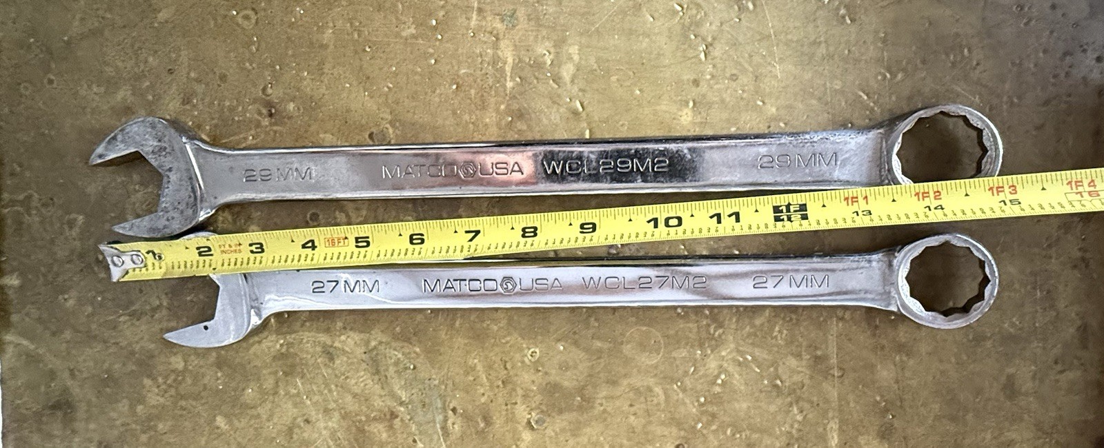 MATCO 27MM & 29MM LONG WRENCHES METRIC