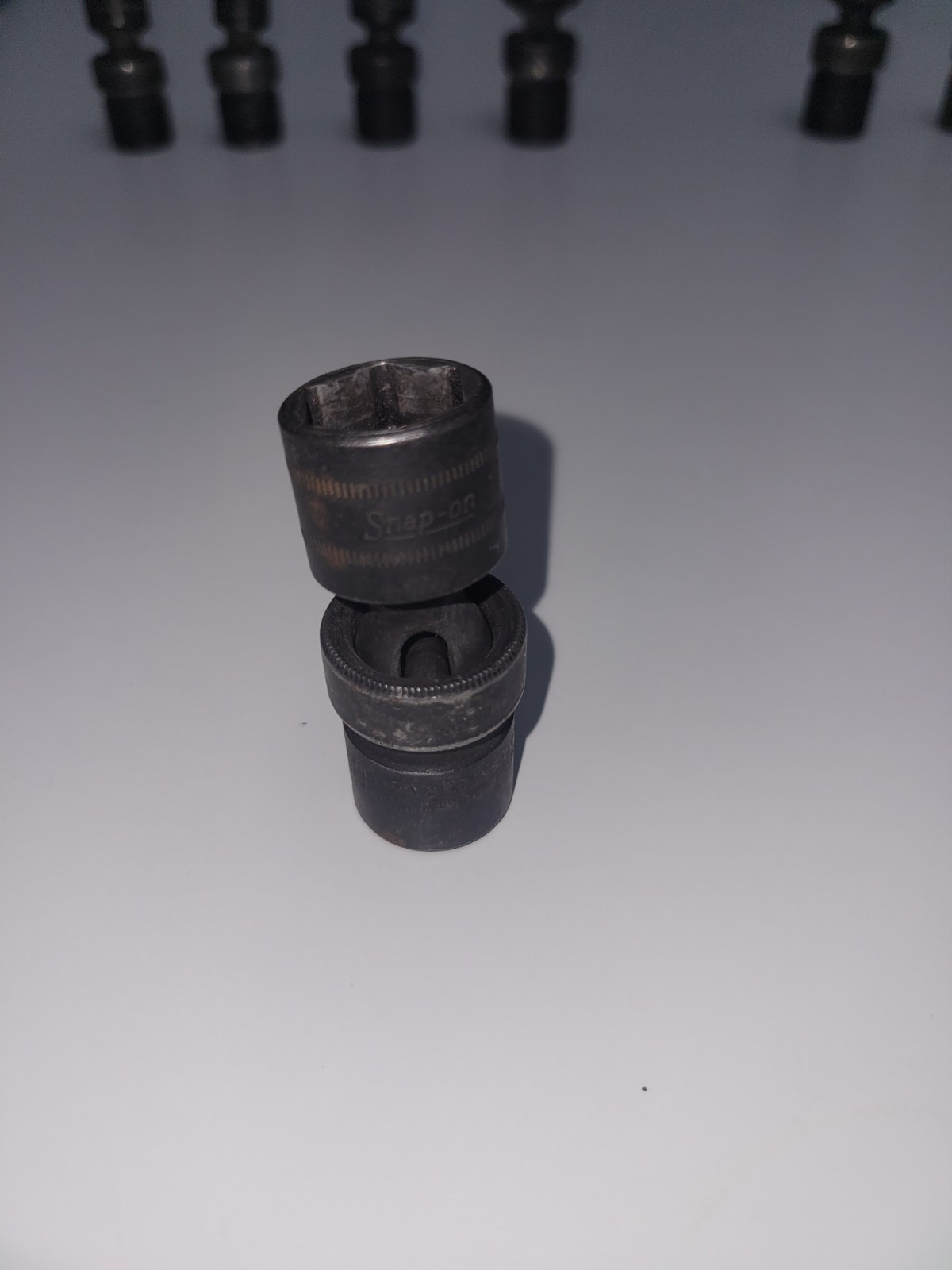Snap-on 3/8″ Drive Swivel Universal Socket Lot 9pc Metric & SAE IPFM/IPF USA