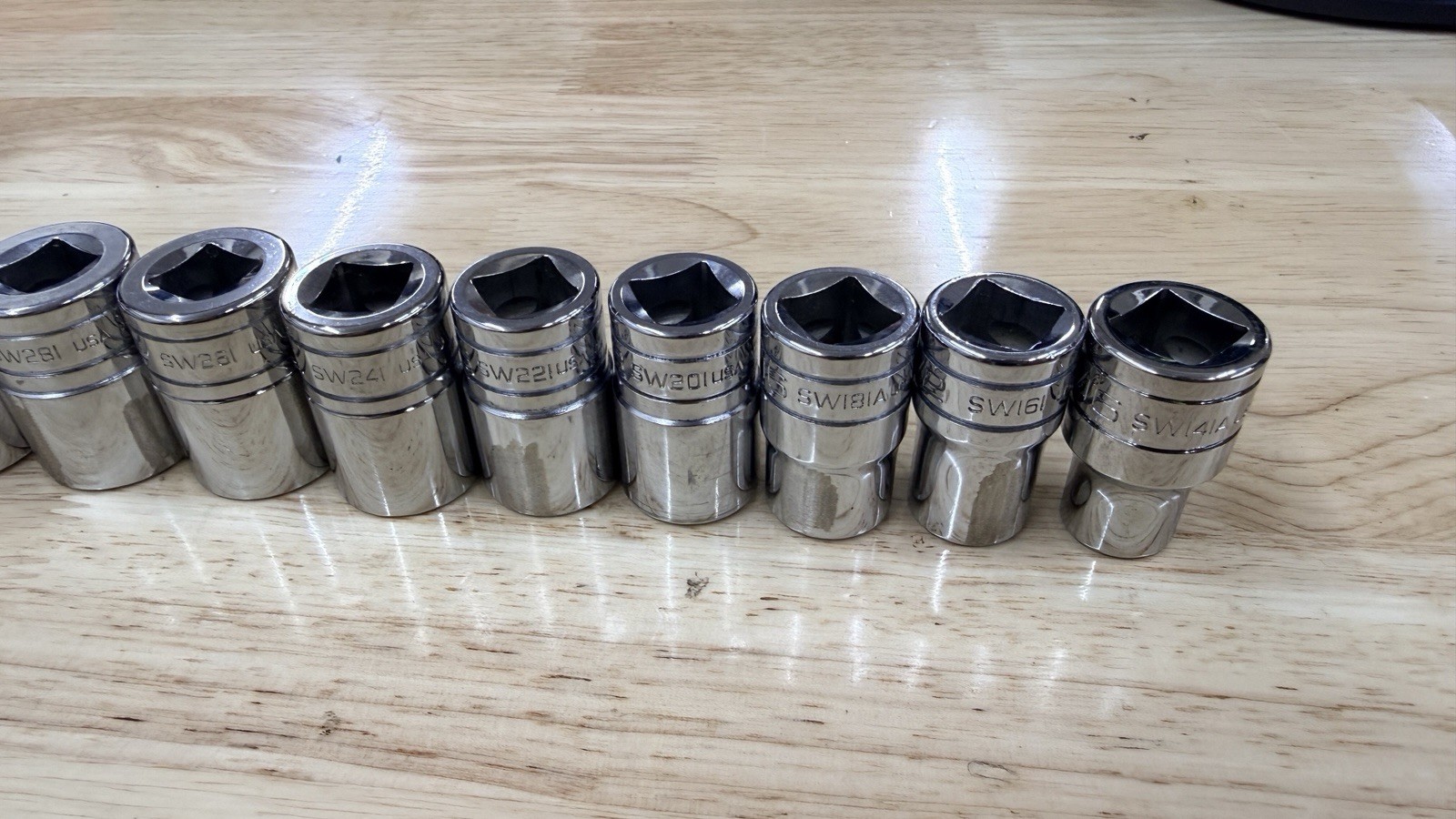 Snap-On USA Socket 12-Point 1/2″ Drive Chrome Shallow New Logo – Choose SAE Size