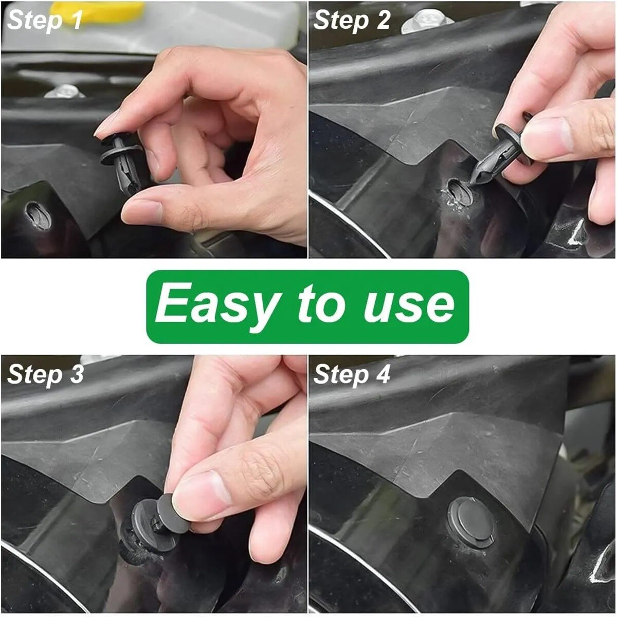 100pcs Plastic Trim Removal Pry Tool Set for Car Radio Panel Door Dash Clip Kits