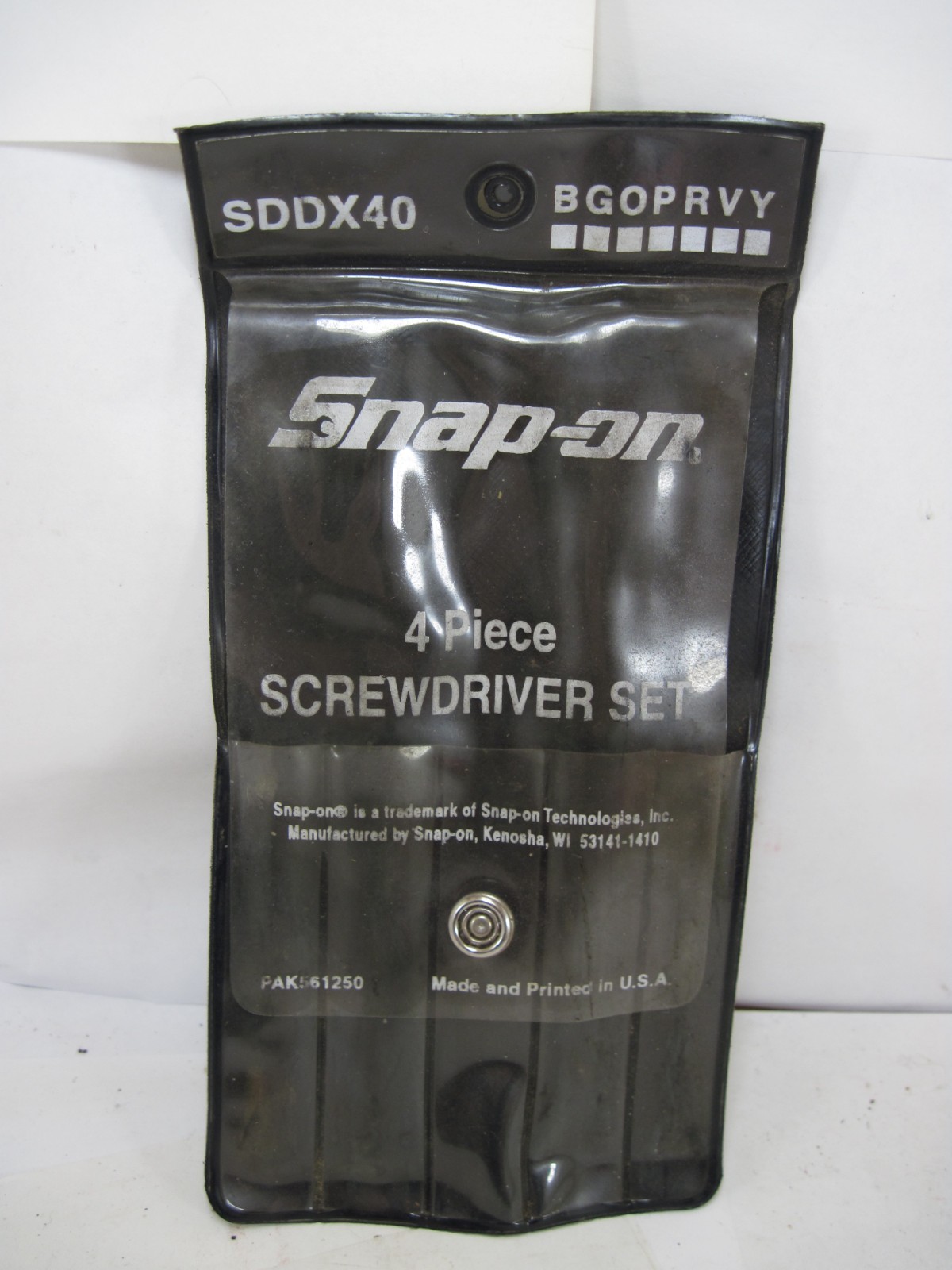 Snap On Mini 4pc Screwdriver Set Plastic Storage Case SDDX40