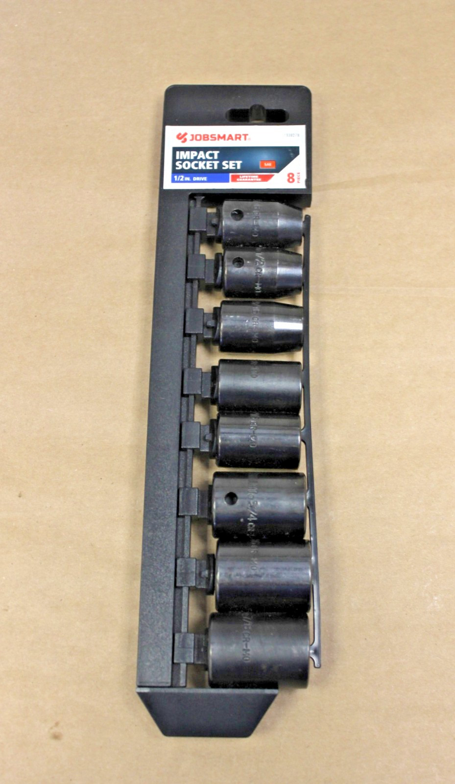 Brand New Jobsmart Impact Socket Set SAE 8 Piece 1/2 Inch Drive (54207)