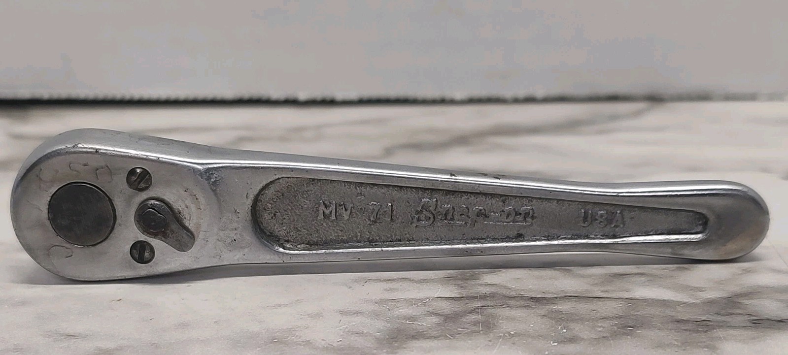 Snap-On MV71 1/4″ Drive Ratchet USA Made – Smooth Action – Tested & Working