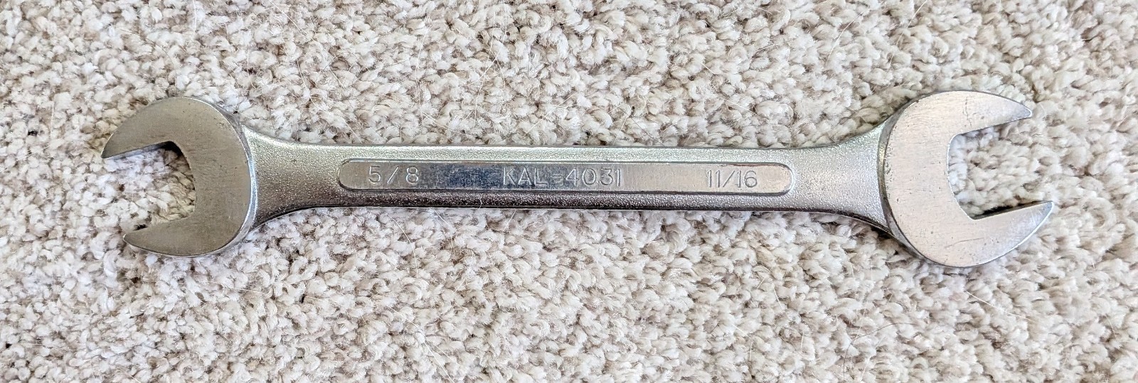 KAL 5/8″X11/16″ Open End Wrench, 4031 Nice Condition