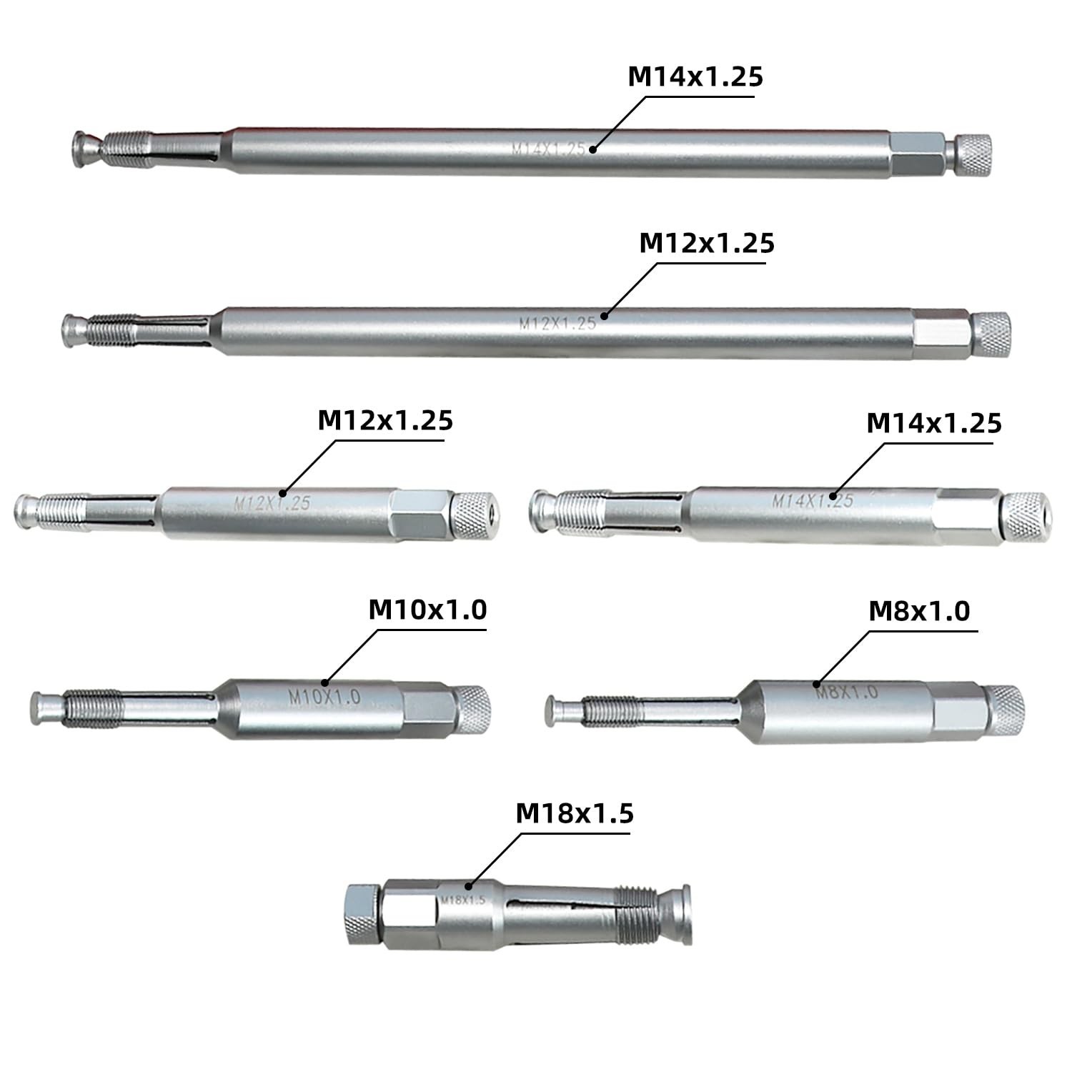 Spark Plug Thread Repair Tool Kit – 14mm 12mm 18mm 10mm 8mm M8 M10 M12 M14 M18