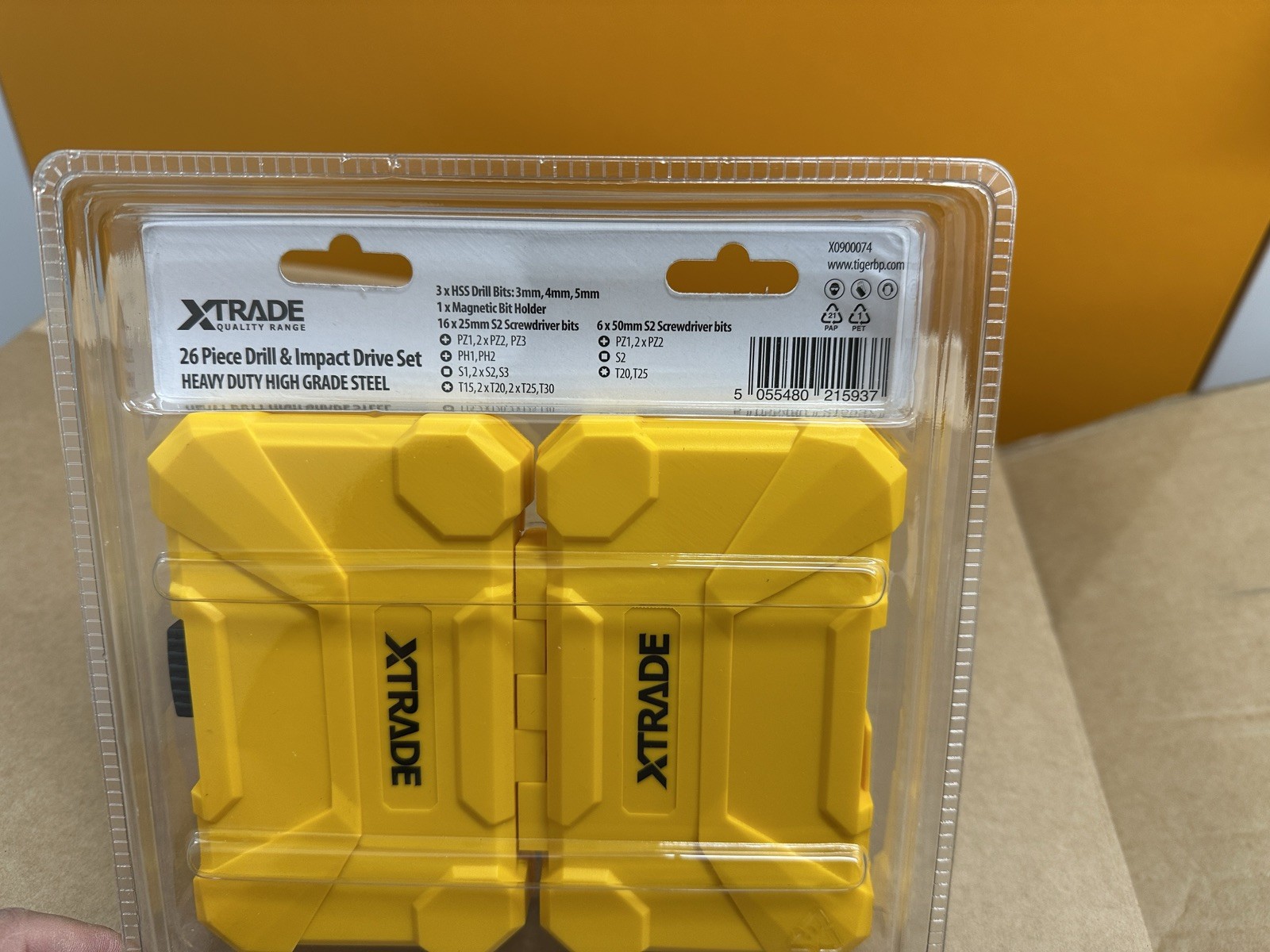 XTRADE 26-Piece Drill & Impact Drive Set – Heavy Duty High-Grade Steel