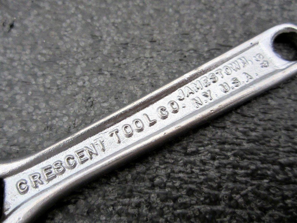 Vintage Crescent 4″ Adjustable Wrench Crestoloy Made in USA