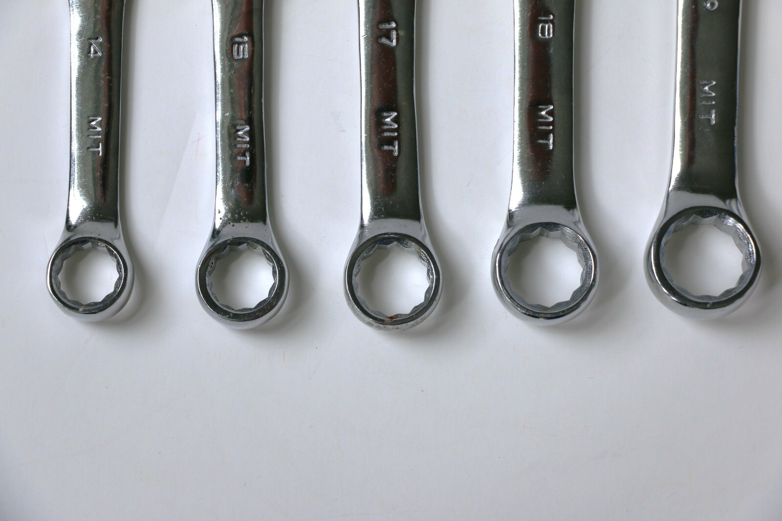 5 MIT STUBBY METRIC COMBINATION WRENCHES