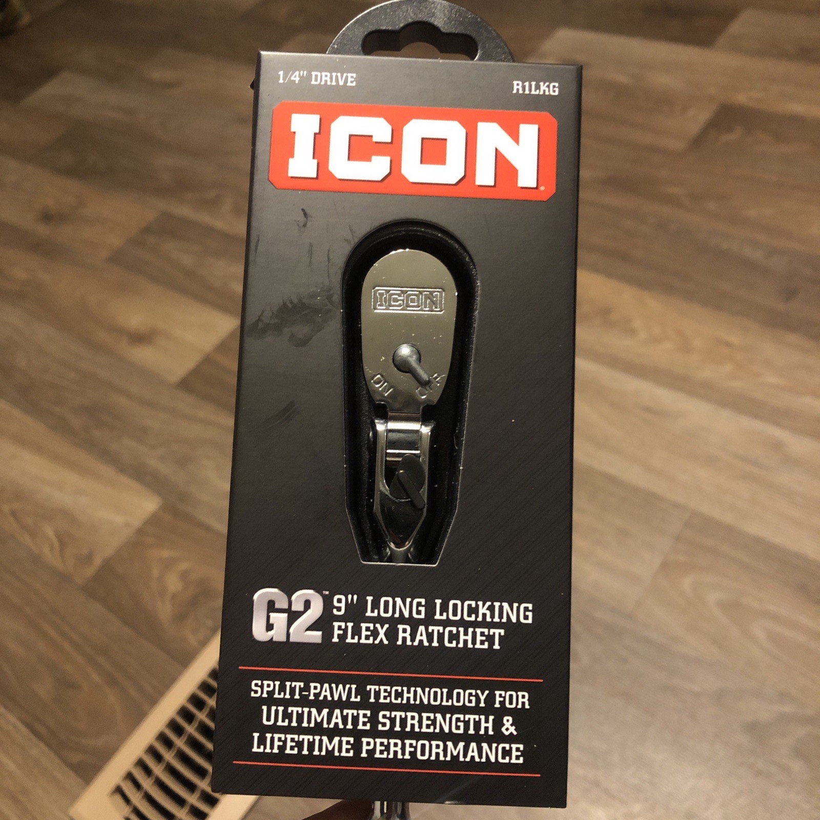 ICON R1LKG G2 9″ LONG LOCKING FLEX RATCHET 1/4 INCH DRIVE