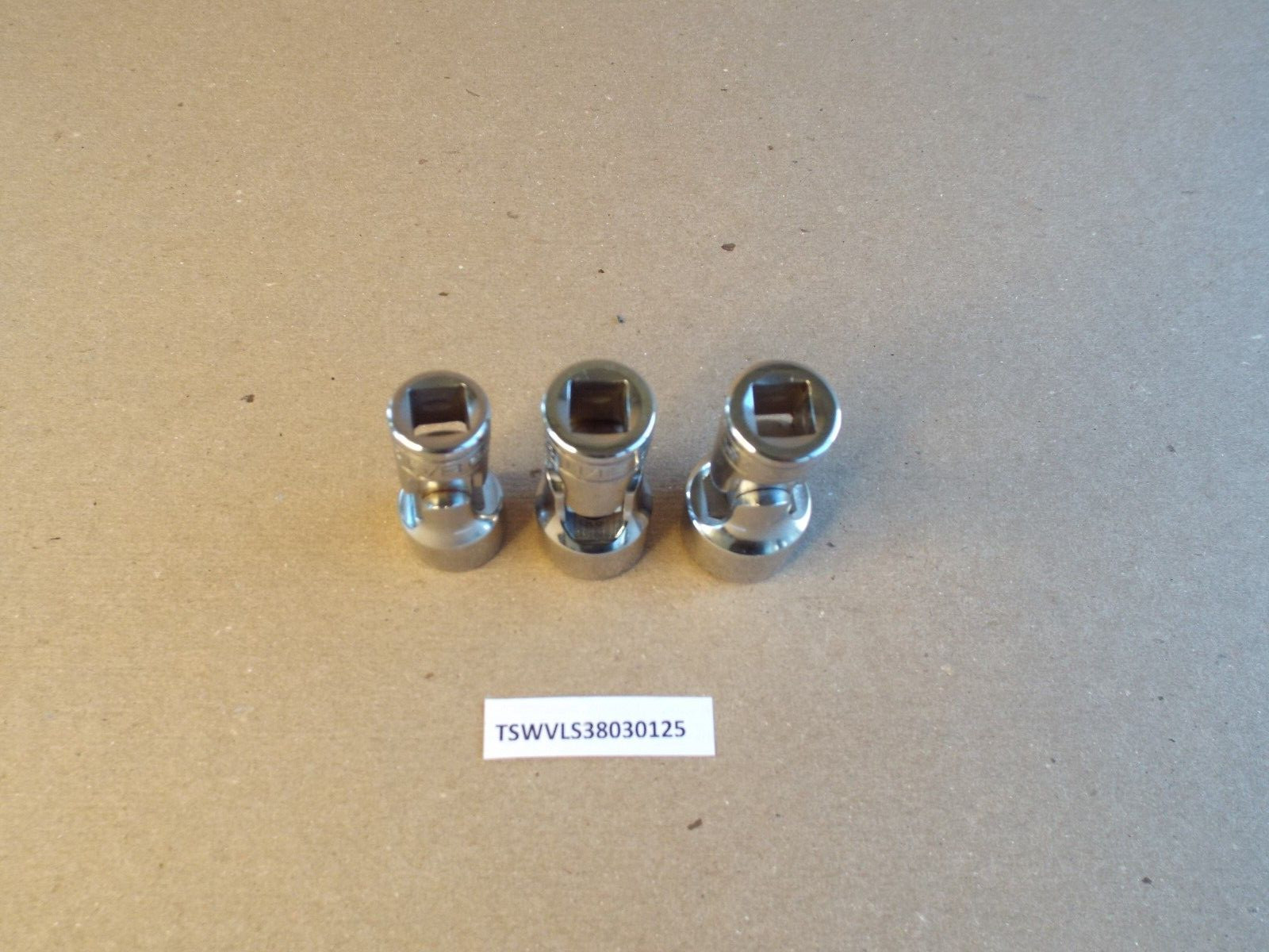 VTG Snap-On 3-Pc 3/8″ Dr 6 Pt SAE Swivel Socket 5/8″ 11/16″ 3/4″ USA – Nice !