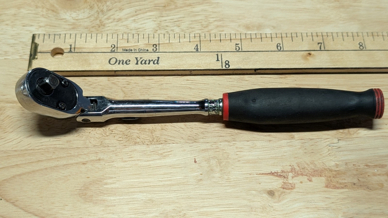 Snap On THLX72 1/4″ Drive Dual 80® Tech Soft Grip Locking Flex-Head Ratchet RED