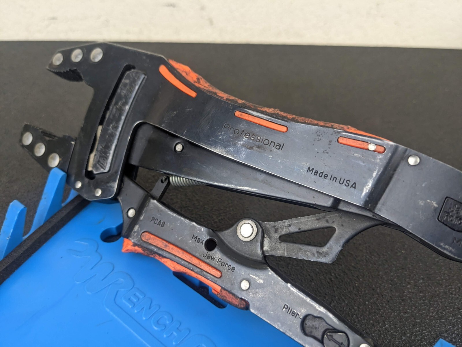 #bk538 BLUE POINT PROFESSIONAL JAW FORCE SELF LOCKING PLIER PCA8 USA
