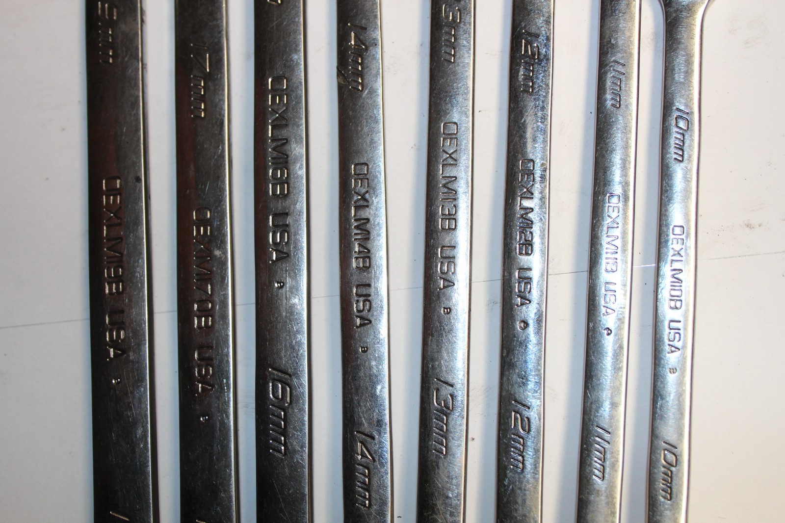 SNAP-ON TOOLS 12-Point Metric Long Combination Wrench SET USA 19,17,16,14-10MM