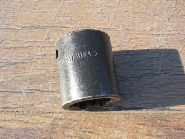 SNAP ON 7/8″ IM280 1/2″ DRIVE SHALLOW IMPACT SOCKET 6 PT IM 280 UNDERLINE LOGO