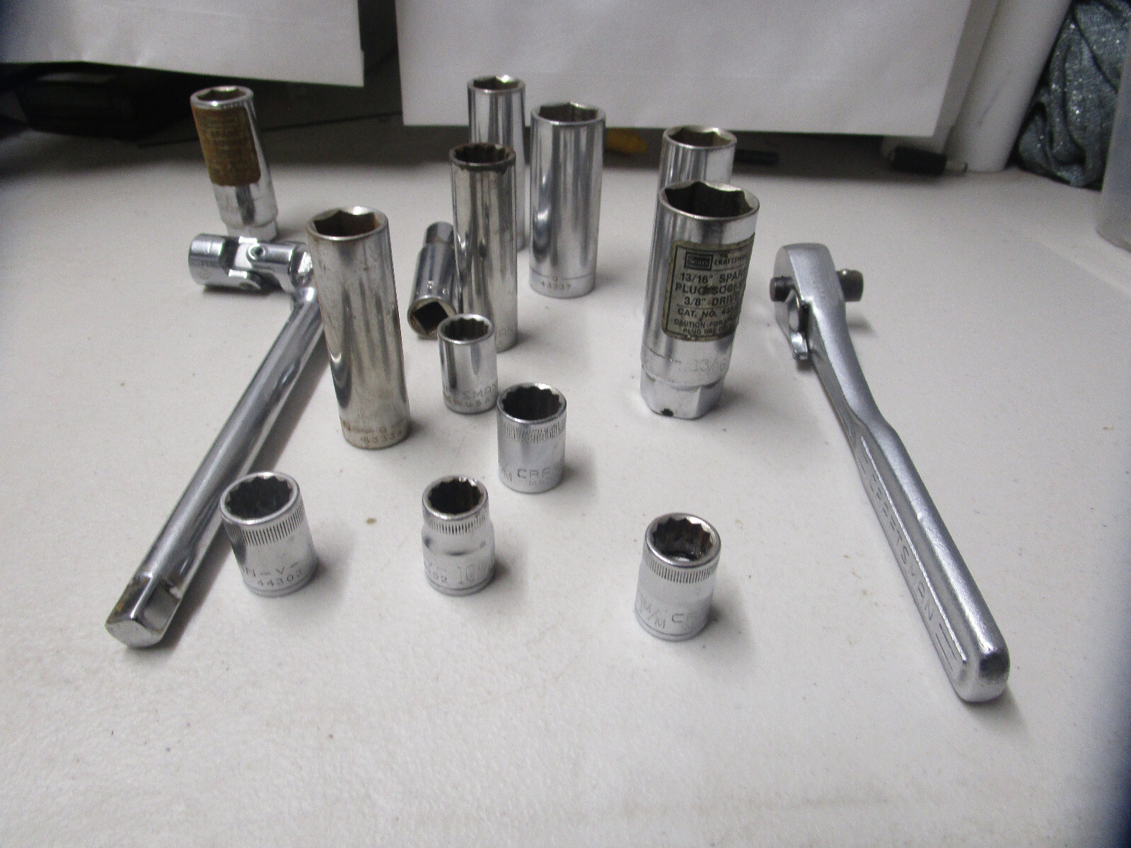 Craftsman Ratchet V 13785 Quick Release 3/8 Extension 17 Piece Lot