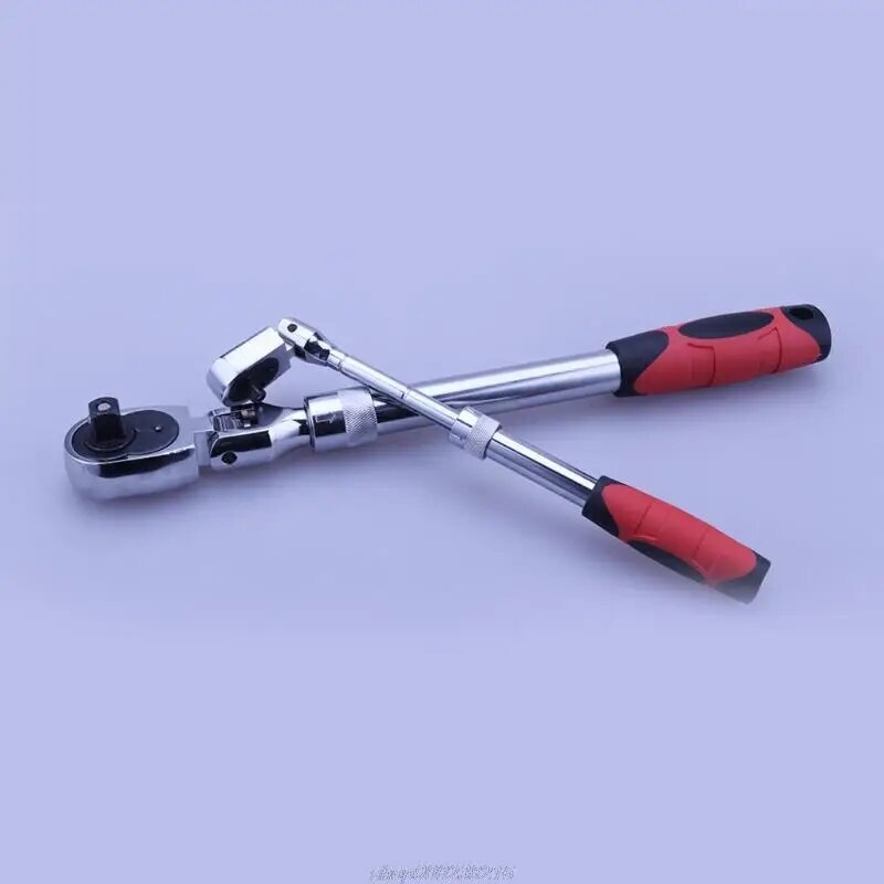 Flexible Head Carbon Ratchet Wrench Set – 1/4, 3/8, & 1/2-Inch Drives Extendable